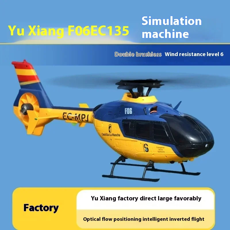Rc Helicopter Hobby Grade - Yuxiang F06 Ec135 Rc Helicopter 6inch