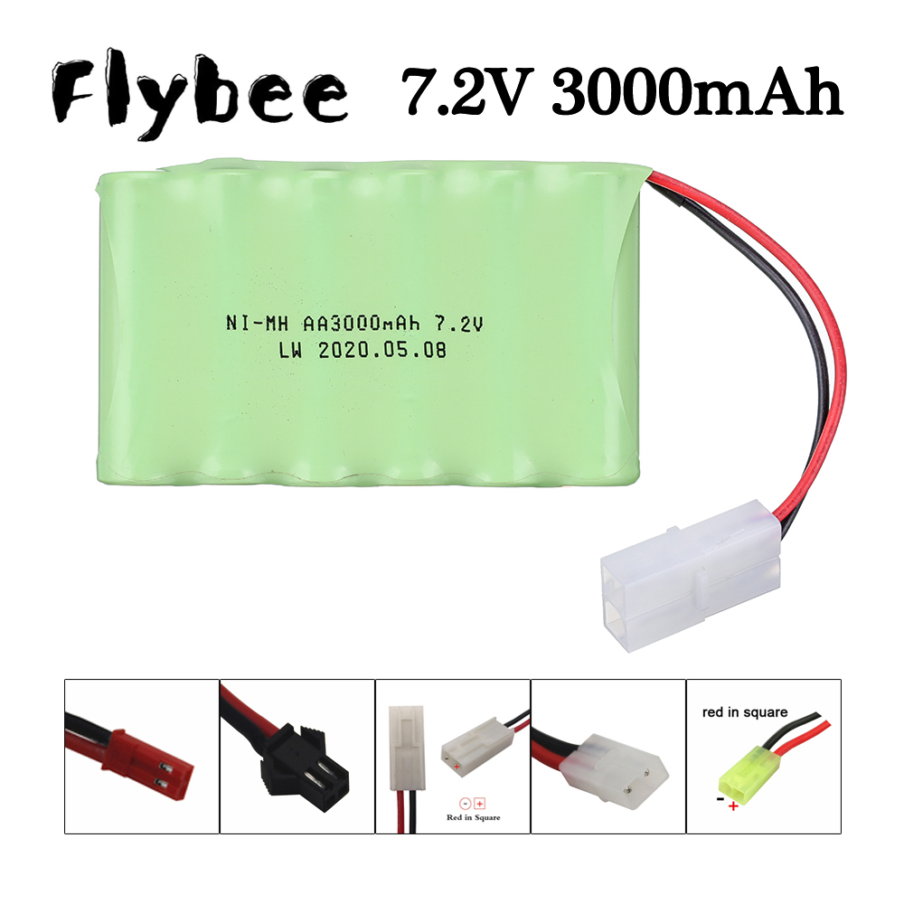 Rc Hobby Truck - 7.2v 3000mAh Battery Tamiya/SM/JST plug For