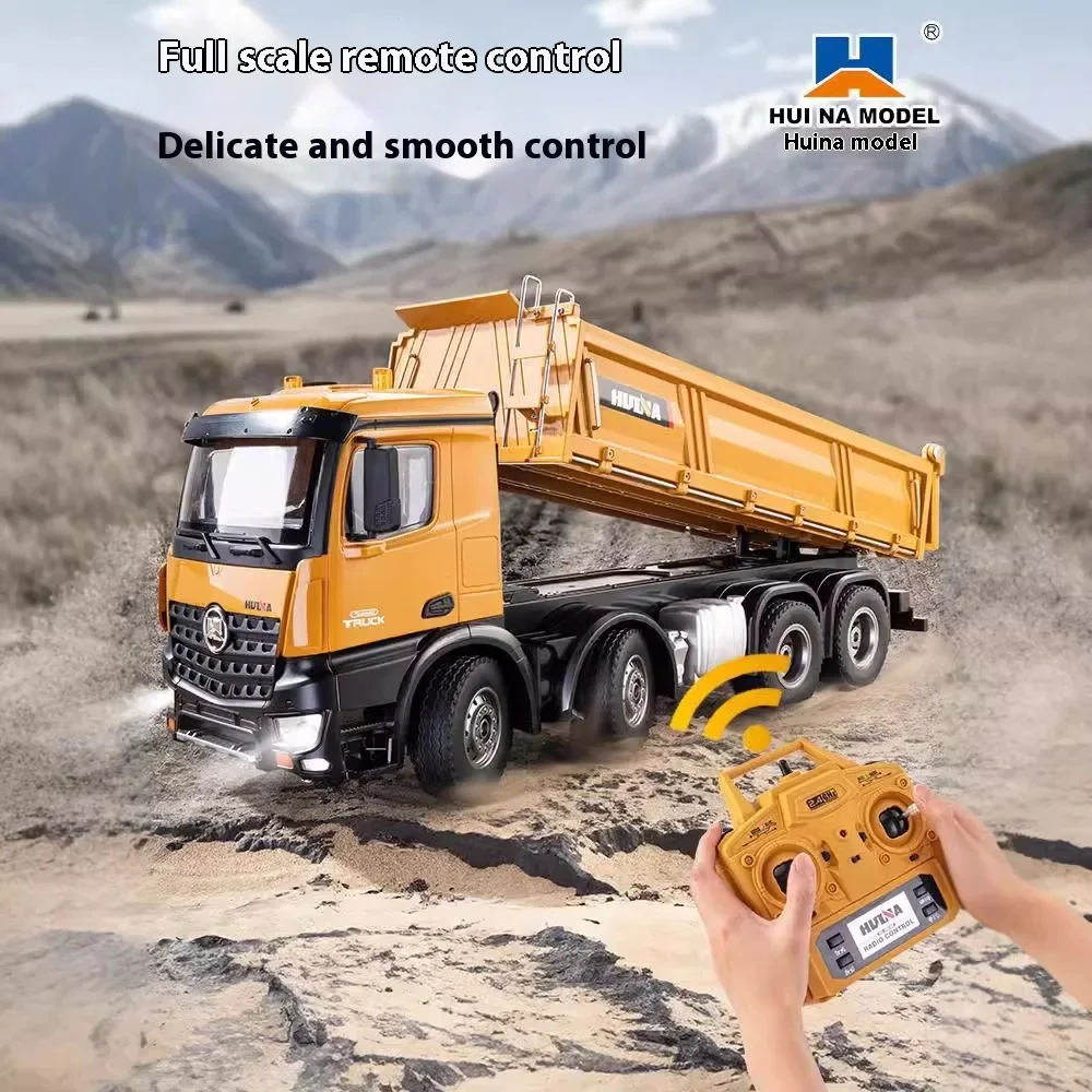 Huina 1536 RC Dump Truck 1/14  - مراجعة Rc Hobby Excavator وسعره