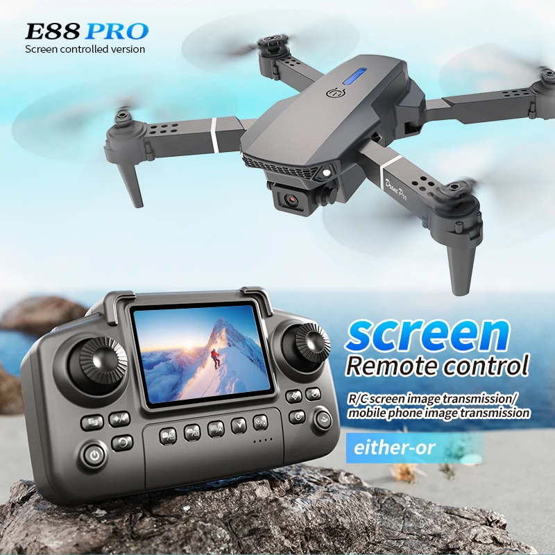 Professional E88 PRO Drone wit - مراجعة Rc Hobby Helicopter وسعره