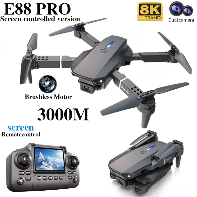 Professional E88 PRO Drone wit - مراجعة Rc Hobby Helicopter وسعره