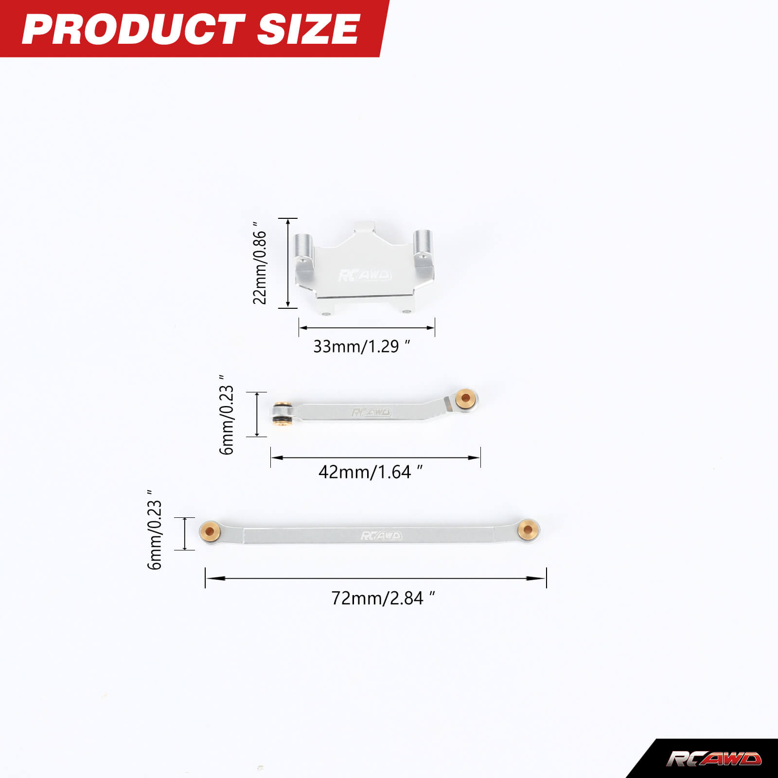 RCAWD Alloy CR18P Servo Mount  - مراجعة Rc Hobby Warehouse وسعره
