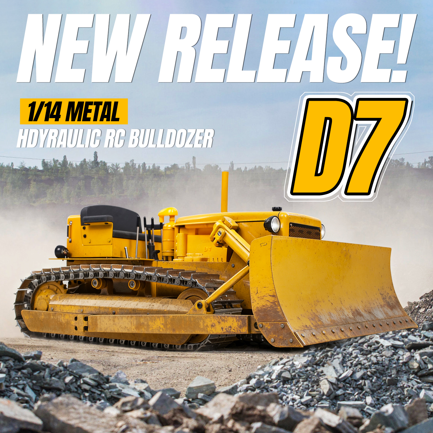 New 1/14 D7 CNC RC Hydraulic B - مراجعة Rc Hobby Light وسعره