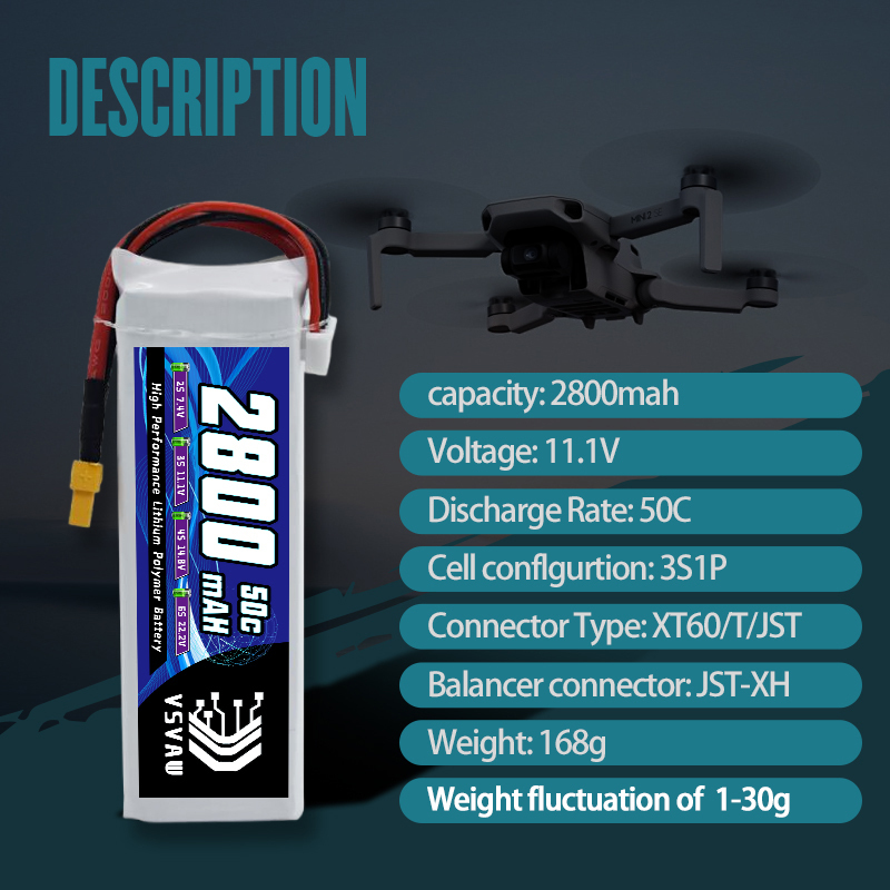 VSVAW 3S 2800mAh Lipo Battery  - مراجعة Rc Hobby Truck وسعره