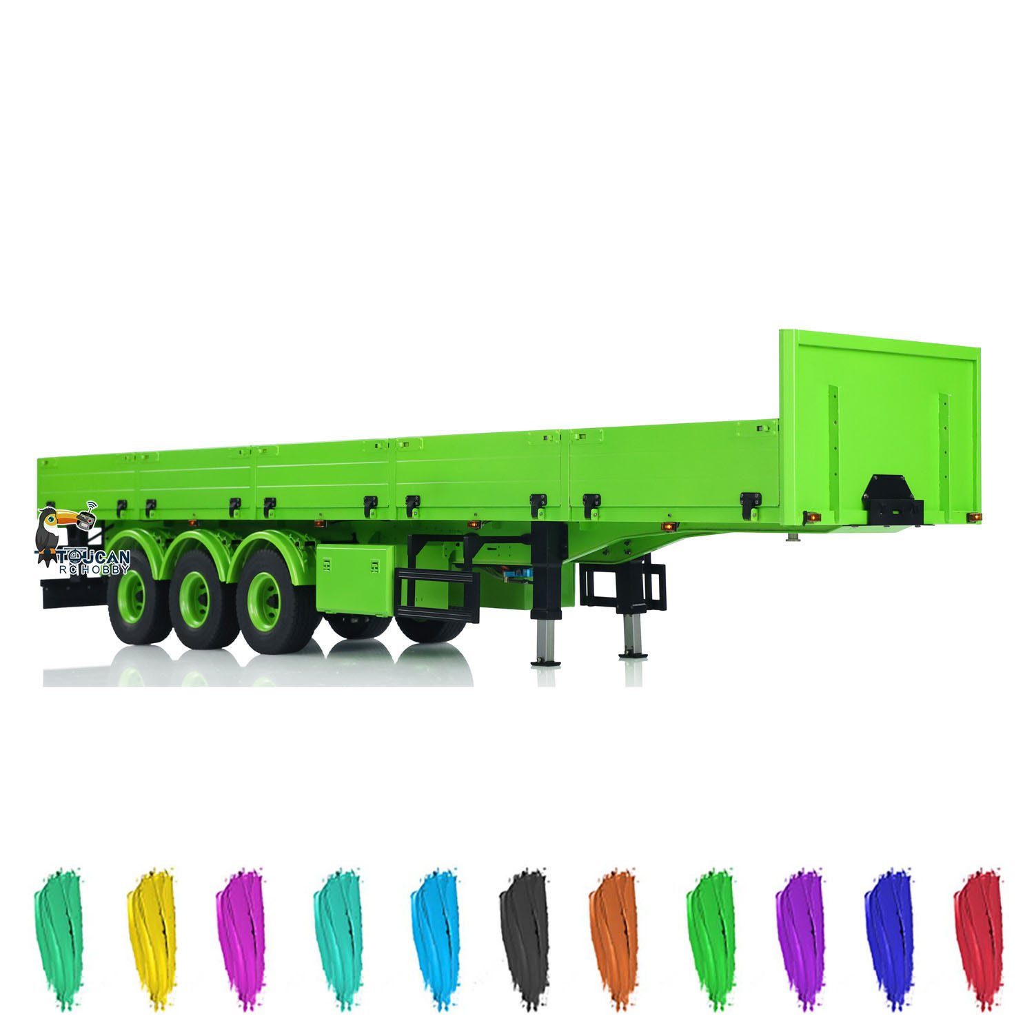 NEW 1/14 Metal Semi Trailer 3  - مراجعة Rc Hobby Light وسعره