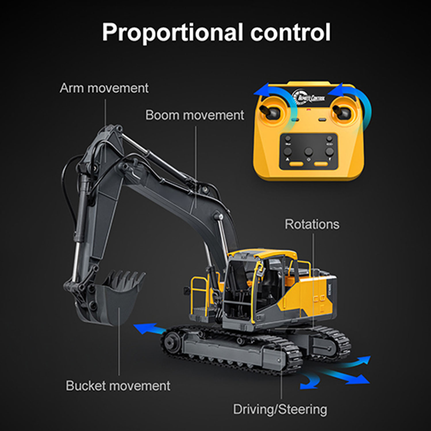 1/16 DoubleE E598 003 Electric - مراجعة Rc Hobby Excavator وسعره