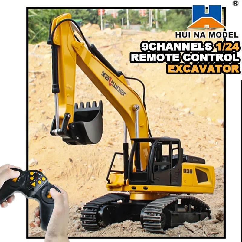 Huina Rc Excavator 1/24 9Ch Re - مراجعة Rc Hobby Excavator وسعره