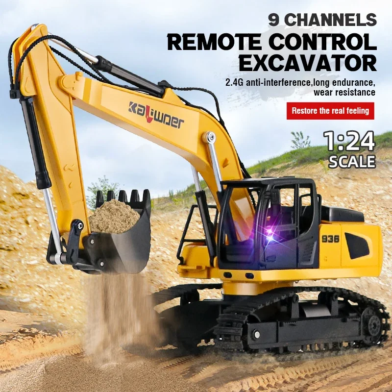 Huina Rc Excavator 1/24 9Ch Re - مراجعة Rc Hobby Excavator وسعره