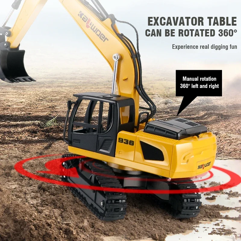 Huina Rc Excavator 1/24 9Ch Re - مراجعة Rc Hobby Excavator وسعره