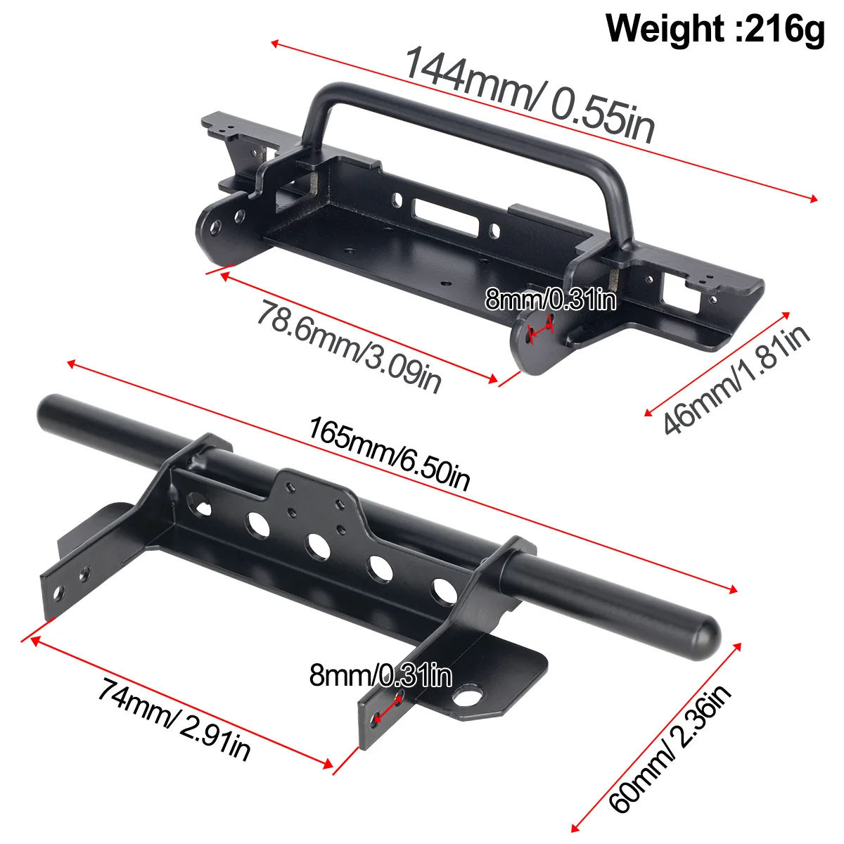 Metal Front and Rear Bumper fo - مراجعة Hobby Zone Rc وسعره