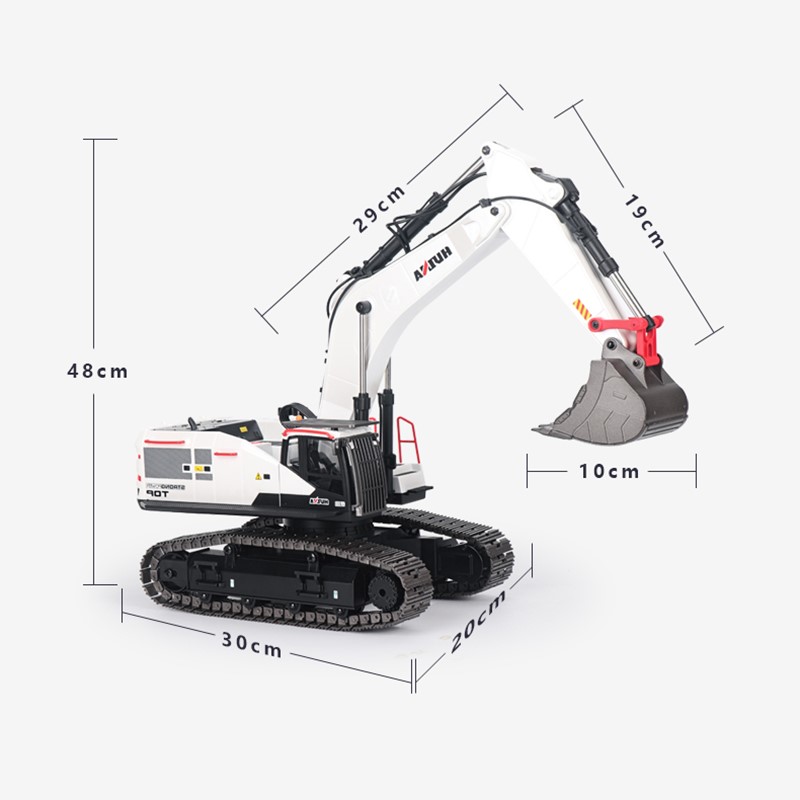 HUINA 1/14 Metal RC Excavator  - مراجعة Rc Hobby Excavator وسعره