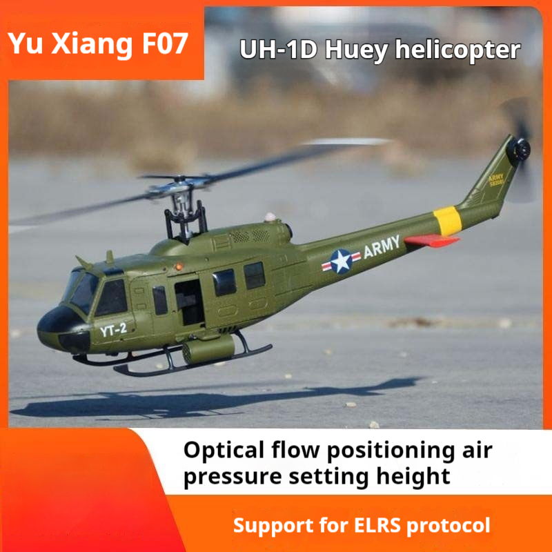 Yuxiang F07v Huey Uh1d Realist - مراجعة Rc Helicopter Hobby Grade وسعره