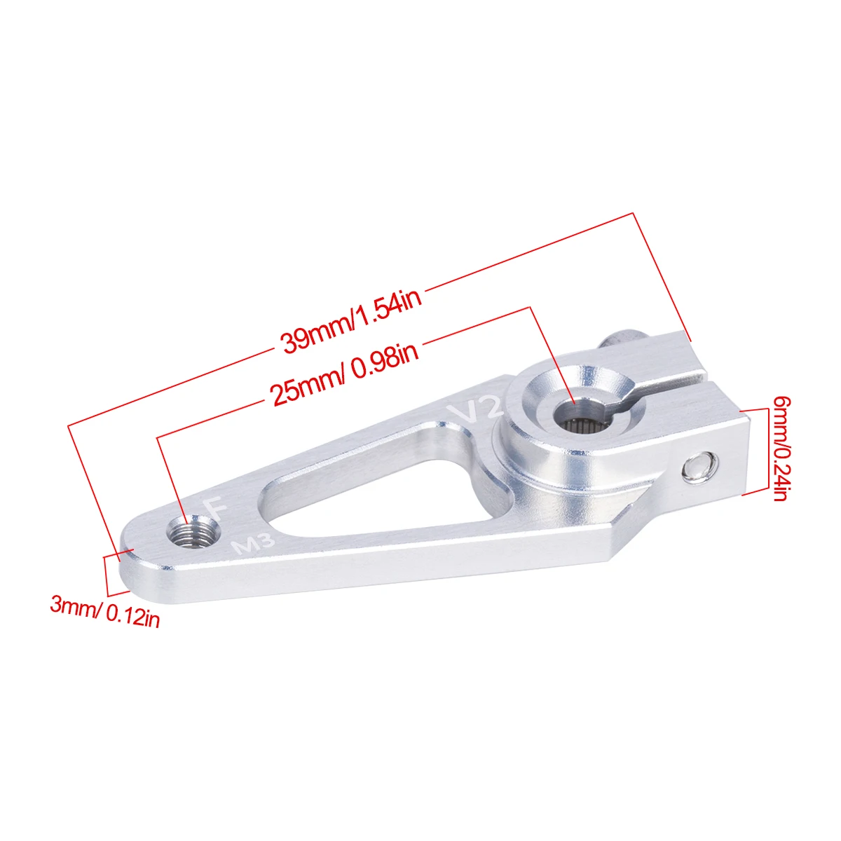 39mm M3 7075 Aluminum 25T Serv - مراجعة Hobby Zone Rc وسعره