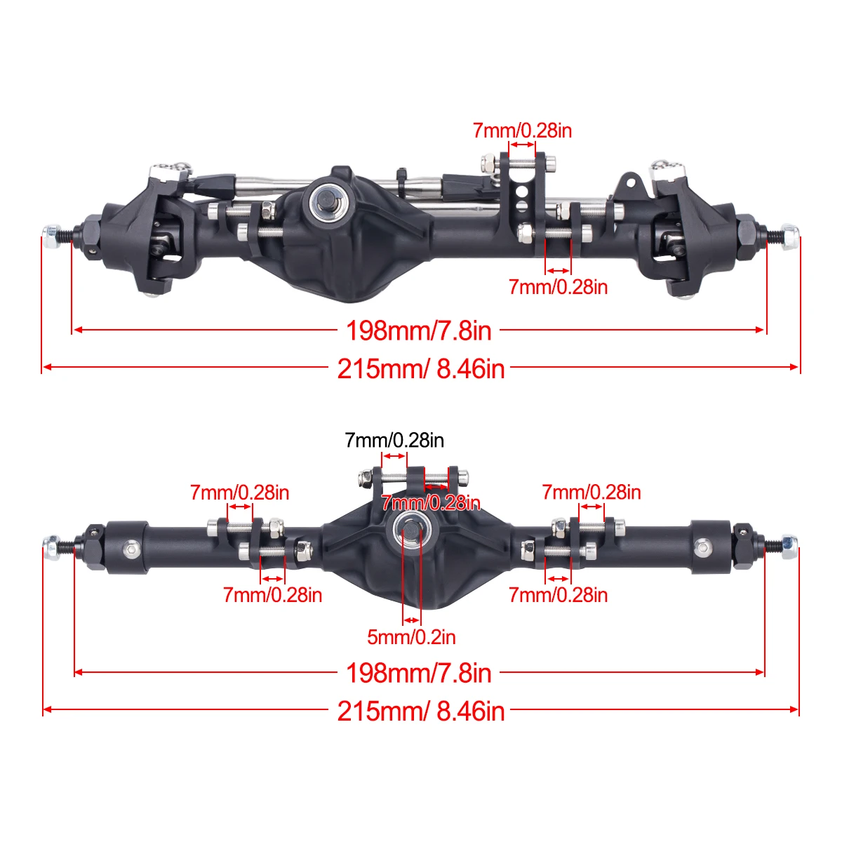 CNC Aluminum Axle Alloy Front  - مراجعة Hobby Zone Rc وسعره