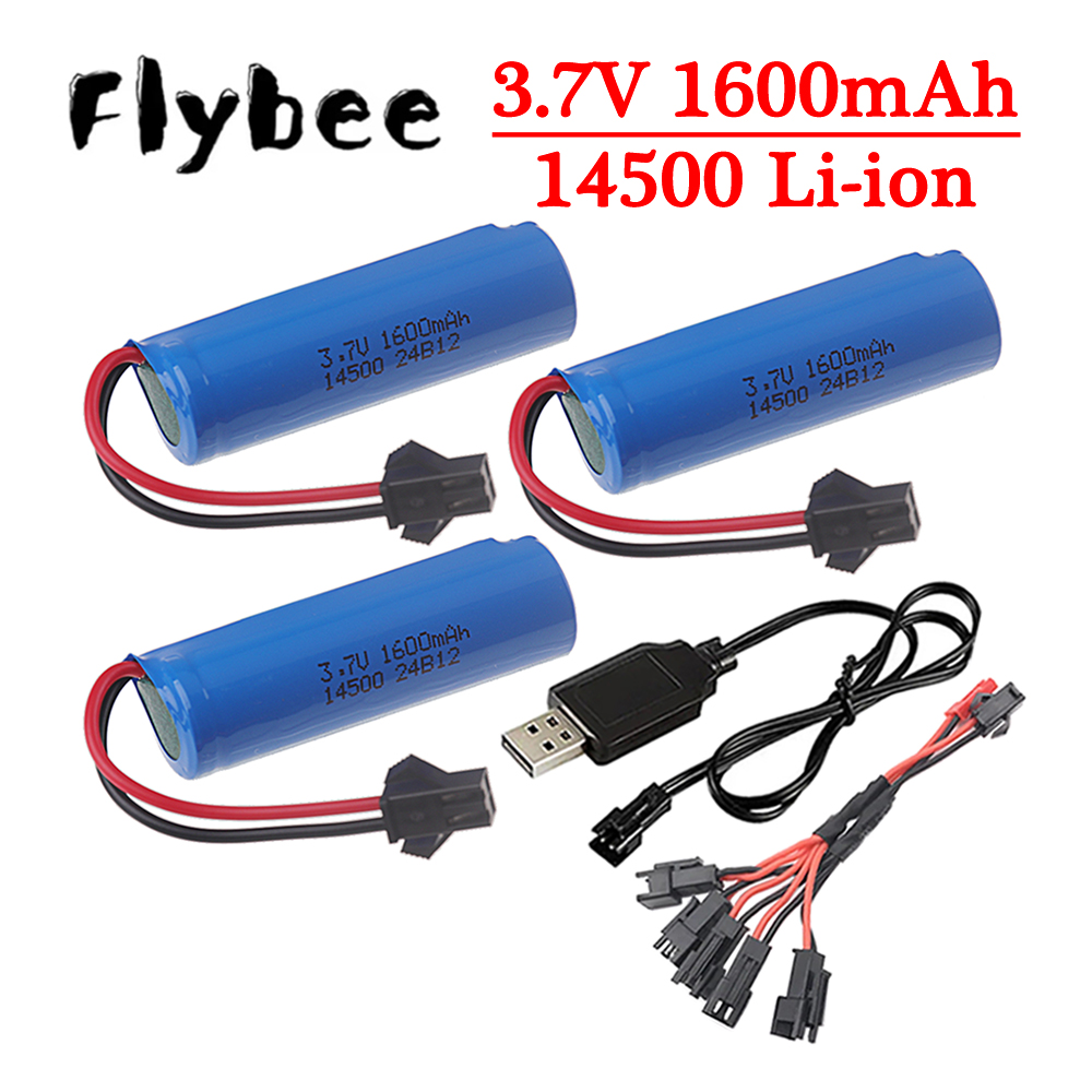 Original 3.7v 14500 1600mAh Li - مراجعة Hobby Zone Rc وسعره